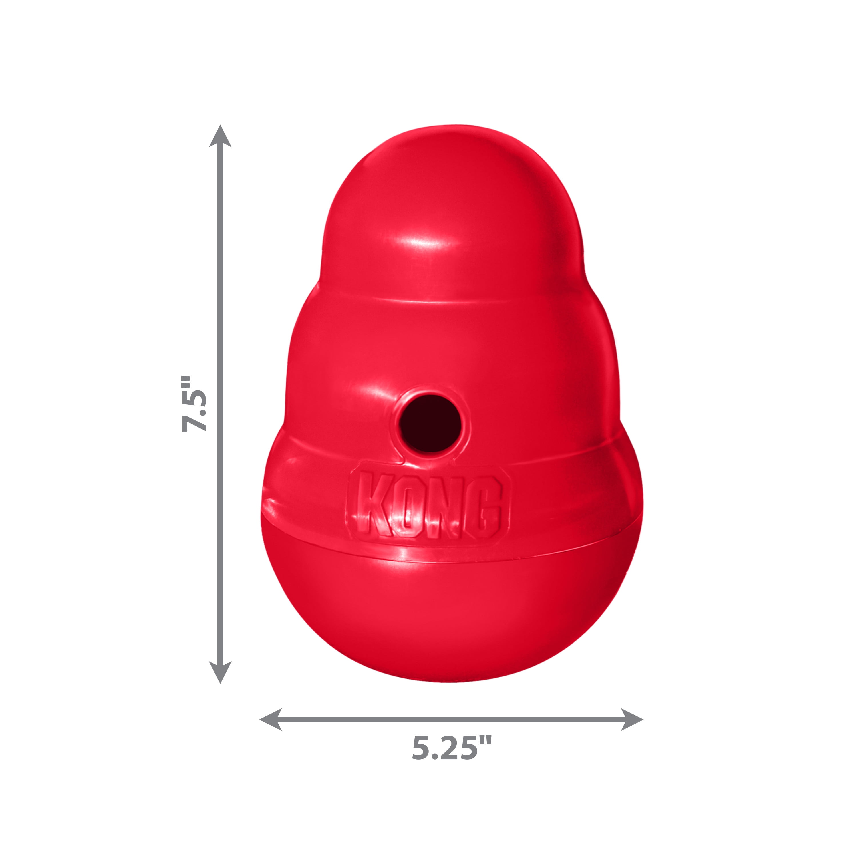 KONG® Wobbler Food-Dispensing Dog Toy, Red, Large for Dogs Between 30-65 lbs