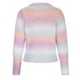 thumbnail image 5 of Womens V Neck Long Sleeve Open Front Tie Dye Sweaters Casual Colorful Cardigan Button Down Sweater Knit Tops, 5 of 6