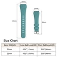thumbnail image 2 of Uxcell Rubber Watch Band 20mm Width, Unique Design Silicone Strap for Smart Watch Dark Green, 2 of 5