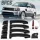 thumbnail image 2 of 9 piezas de cubierta de manija de puerta de coche para Land Rover Range Vogue L322 2002-2012 Yashi, 2 of 4