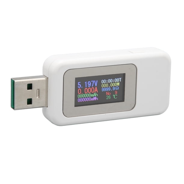 Multímetro del Probador USB NikouMX Probador USB 0‑6.5A medidor de corriente actual