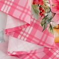 thumbnail image 6 of Christmas Tablecloth Winter Holiday Washable Pink Christmas Tree Table for New Year's Party Decor 60x60 Inch, 6 of 7