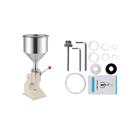 VEVOR A03 Liquid Filling Machine, Bottle Filler 5-50ml, Manual Liquid Filling Machine Stainless Steel, Bottle Filling Machine for Paste Cream Cosmetic