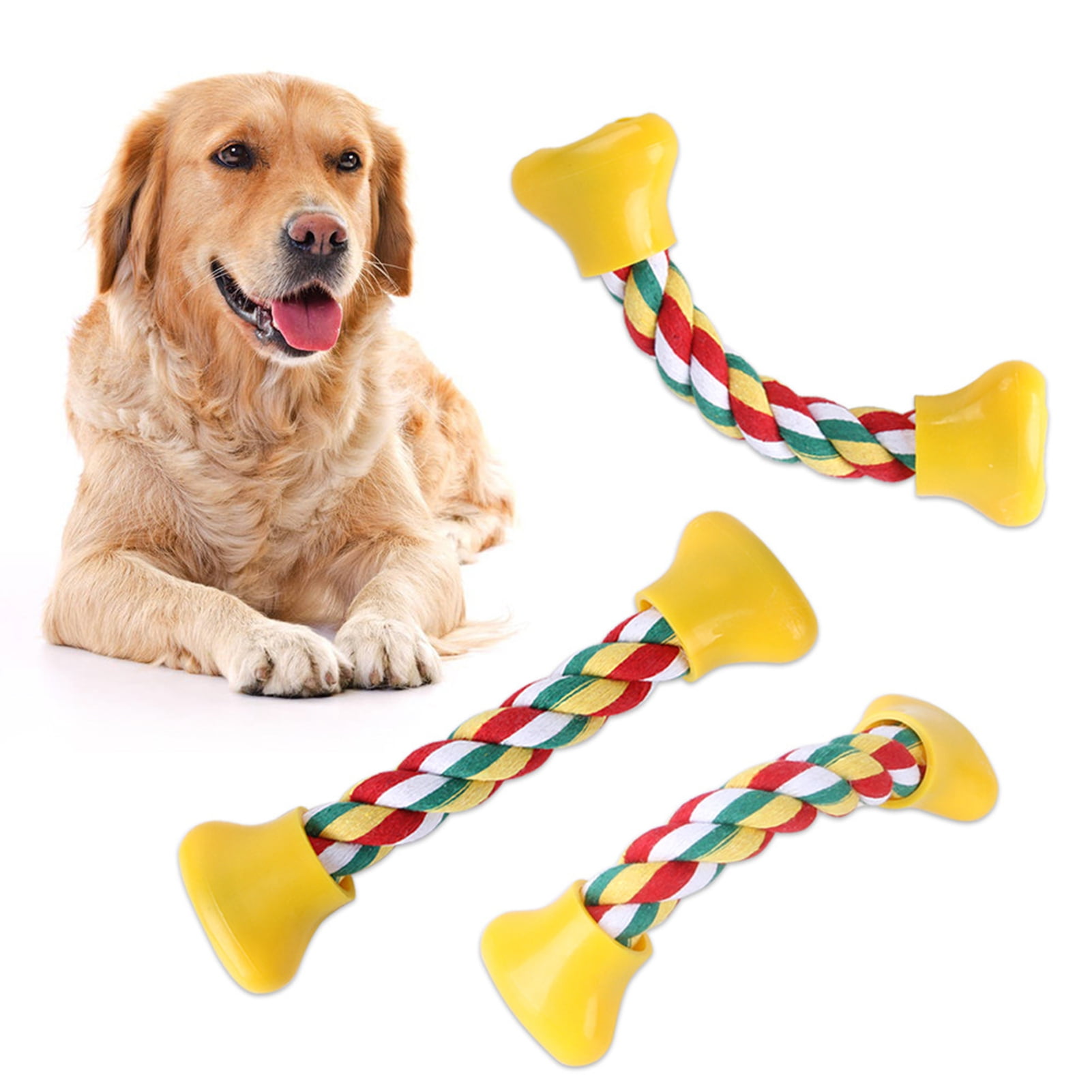 Reheyre Pet Rope Toy Braided Bone Rope Relieve Boredom Playing Toys