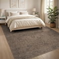 thumbnail image 3 of ODIKA 8'x10' Washable Area Rug Non-Slip Chair-Friendly Mat Grain Vintage Farmhouse Earthy Distressed Border Circle Cowboy Flowing Dynamic for Dining Room, Large Office, Lounge, 3 of 7