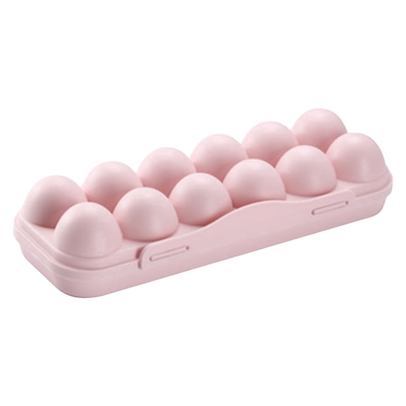 Reusable Egg Carton - 12 Grid Stackable Holder for Kitchen Restaurant & Camping Storage