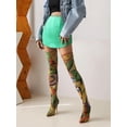 thumbnail image 2 of Women's Sexy Printed Stretchy Thigh High Boots Pointy Toe Stiletto Heel Booties Over The Knee High Heel Boot, 2 of 15