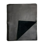 Black Natural Grain Cowhide Leather: 8.5'' x 11'' Pre-Cut Pieces