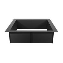 Ring Square 36x36 in Outer Steel Liner DIY Campfire Ring Firepit 30 inch