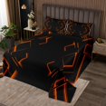 thumbnail image 2 of Erosebridal Modern Geometric Quilt Sets for Queen Size Bed, Abstract Stripe Bed Set, Futuristic Decor, 3pcs, 2 of 5