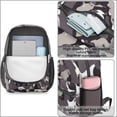 thumbnail image 4 of 17 Inch Lightweight Backpack,PVC Waterproof Oxford Fabric, Ergonomically Designed, with Large Capacity, Camouflage Print, 4 of 5