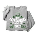 thumbnail image 4 of BLTIBY 2025 St. Patrick's Day Sweatshirt for Women Lucky Shamrock Printed Long Sleeve Round Neck Irish Shirt Ireland Fashion Pullover Tops Gray 2 XS, 4 of 4