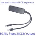 thumbnail image 4 of Gigabit Mini Répartiteur PoE 10/100/1000Mbps Répartiteur PoE Sortie DC 12V Alimentation sur Ethernet IEEE 802.3-Xin(PA), 4 of 5