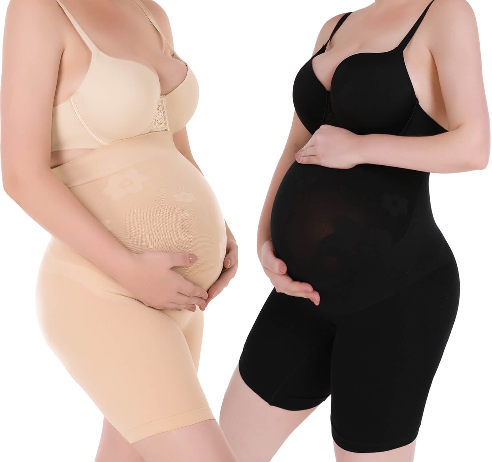 VASLANDA 2 pack Seamless Maternity Shapewear, Prevent Thigh Chaffing, Belly  Support