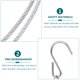 thumbnail image 5 of unbranded 1Jgo Clips De Gancho De Metal Plateado Para Colgar Fotos Y Resistente Y, 5 of 6