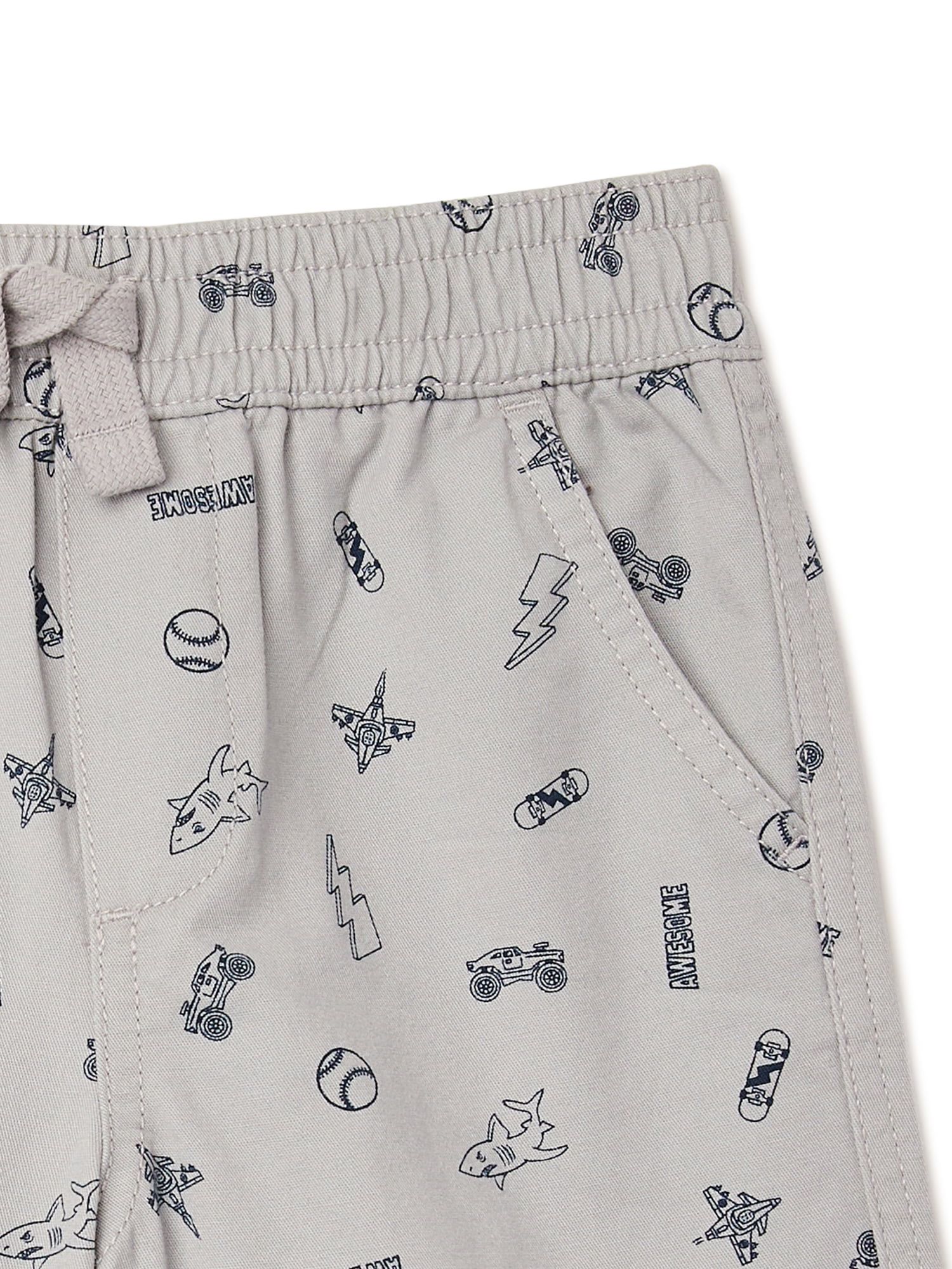 Garanimals Baby and Toddler Boy Woven Shorts, 4-Pack, Sizes 12M-5T