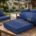 thumbnail image 2 of Pakunoda 22" X 22" Patio Furniture Cushion Covers, 2 Set of Waterproof Outdoor Deep Seat Cushion Replacement Slipcovers, Outdoor Cushion Covers with Zipper for Patio Furniture, Blue, 2 of 7