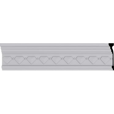 3 1/2"H x 1 1/8"P x 3 5/8"F x 94 1/2"L, (1 5/8" Repeat), Franklin Crown Moulding