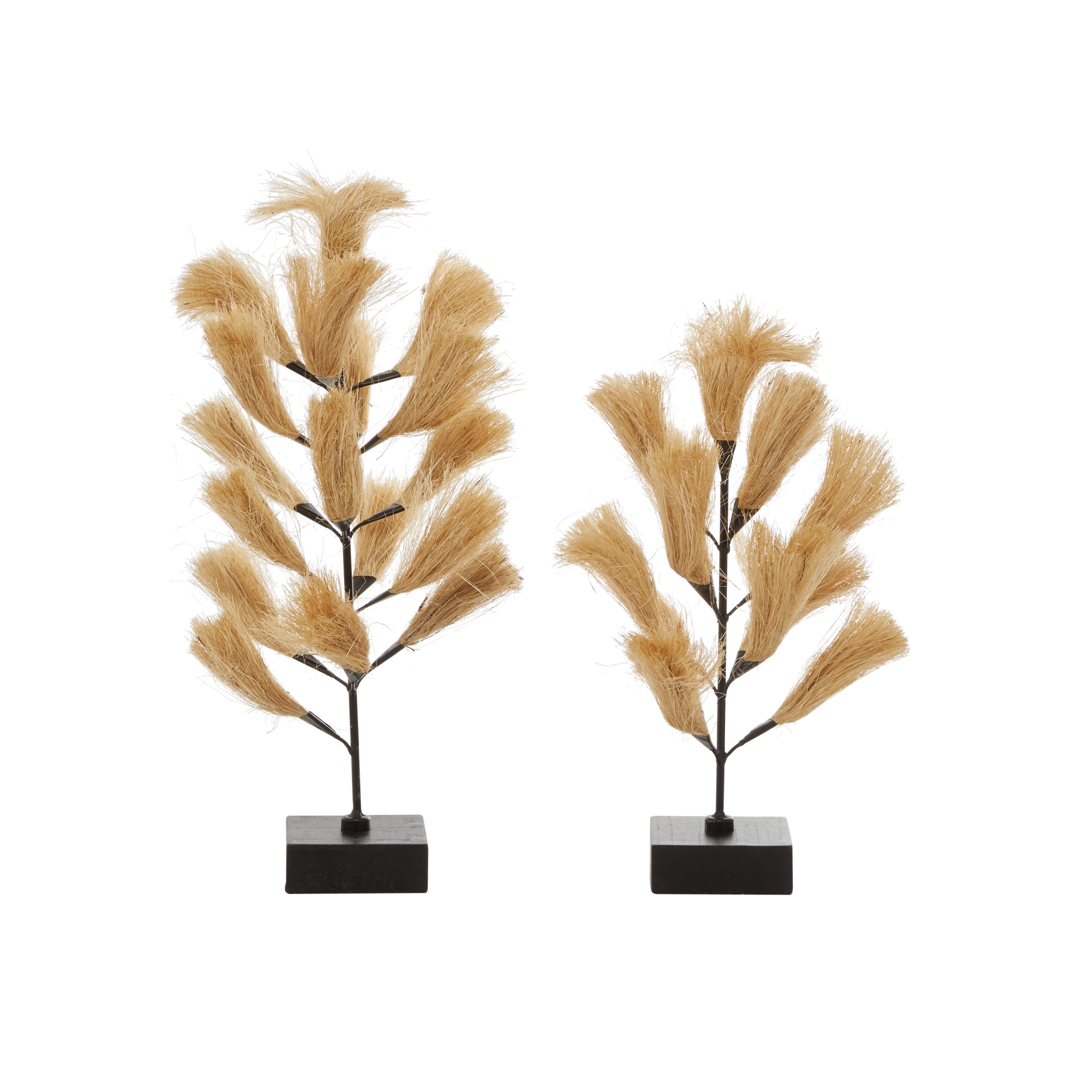DecMode Wood Abstract Natural Sculpture Brown