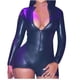 thumbnail image 2 of Body moldeador para mujer, moda negra, ajustado, con cremallera, estilo discoteca, mono moldeador para mujer, 2 of 8