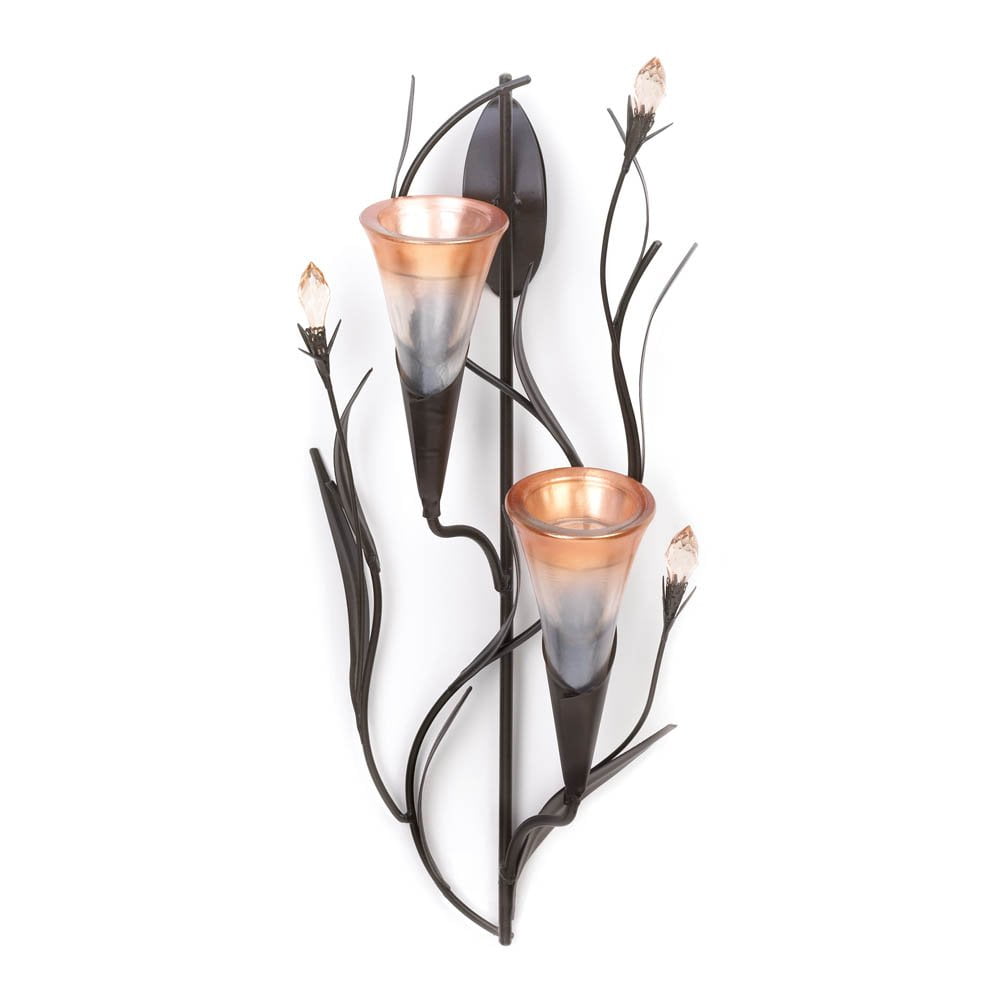 Wall Sconces Candle Holders, Modern Flower Candle Sconces ... Wall Sconces Candle Holders, Modern Flower Candle Sconces ... on Wall Sconces That Hold Flowers id=18952