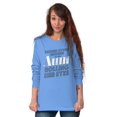 thumbnail image 4 of Cute Funny Favorite Cool Auntie Aunt Women's Long Sleeve T Shirt Brisco Brands X, 4 of 6