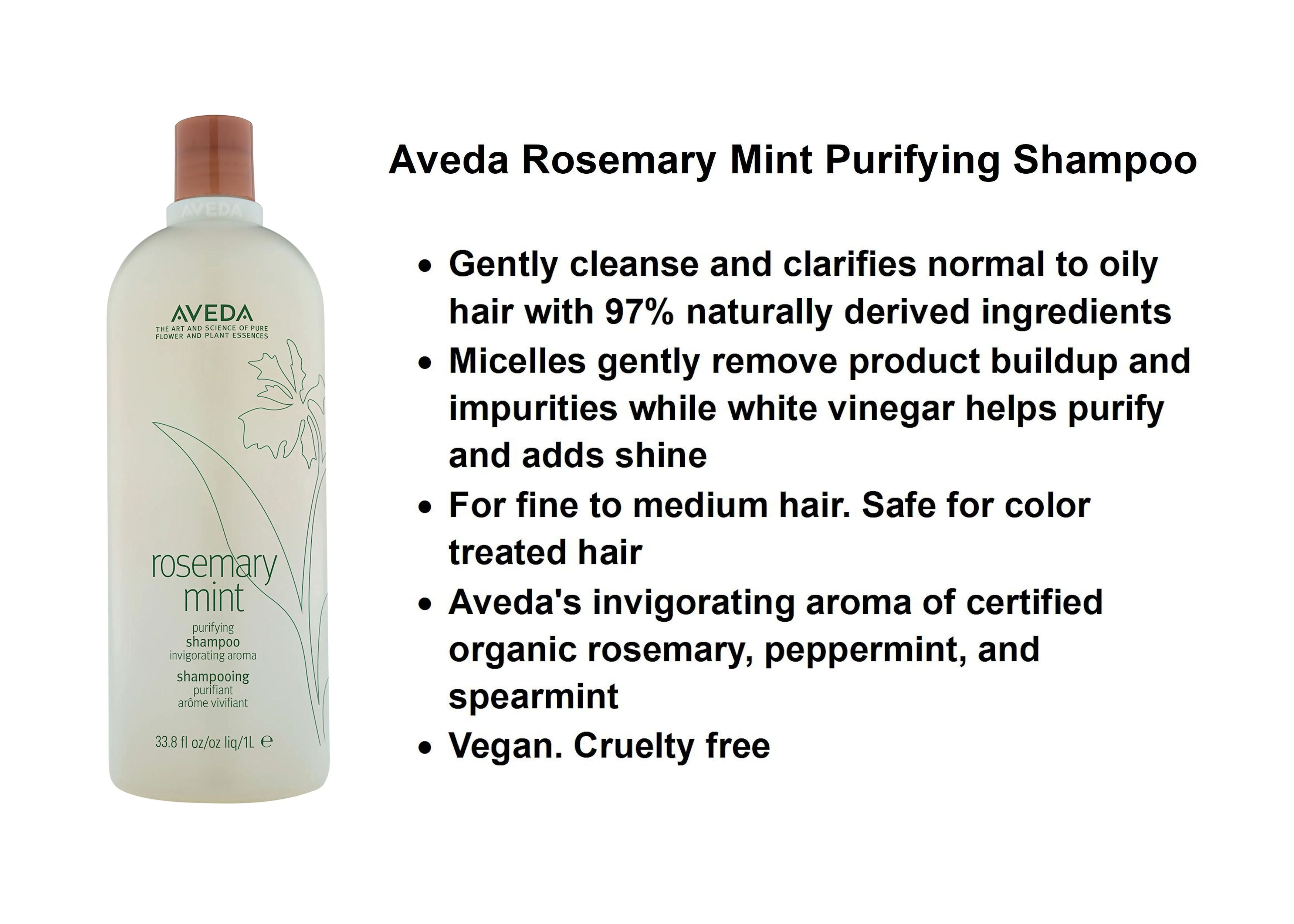 Aveda Rosemary Mint Shampoo 33.8 oz - Intensive Soothing Scalp