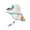 A, variant on Sun Hat Beach Hat with Wide Brim Neck Flap Adjustable Sun Protection Hat with Fans Solar Power Cap Mesh Panels Chin Strap Quick Drying Hat for Children Kids
