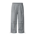 thumbnail image 4 of CQONEPT Womens Parachute Pants Wide Leg Baggy Pants Quick Dry Y2K Elastic Waist Streetwear Outdoor Jogger Track Pants Gray S, 4 of 6