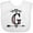 AA-White, variant on Inktastic Letter G Monogram Tribal Arrow Girls Baby Bib