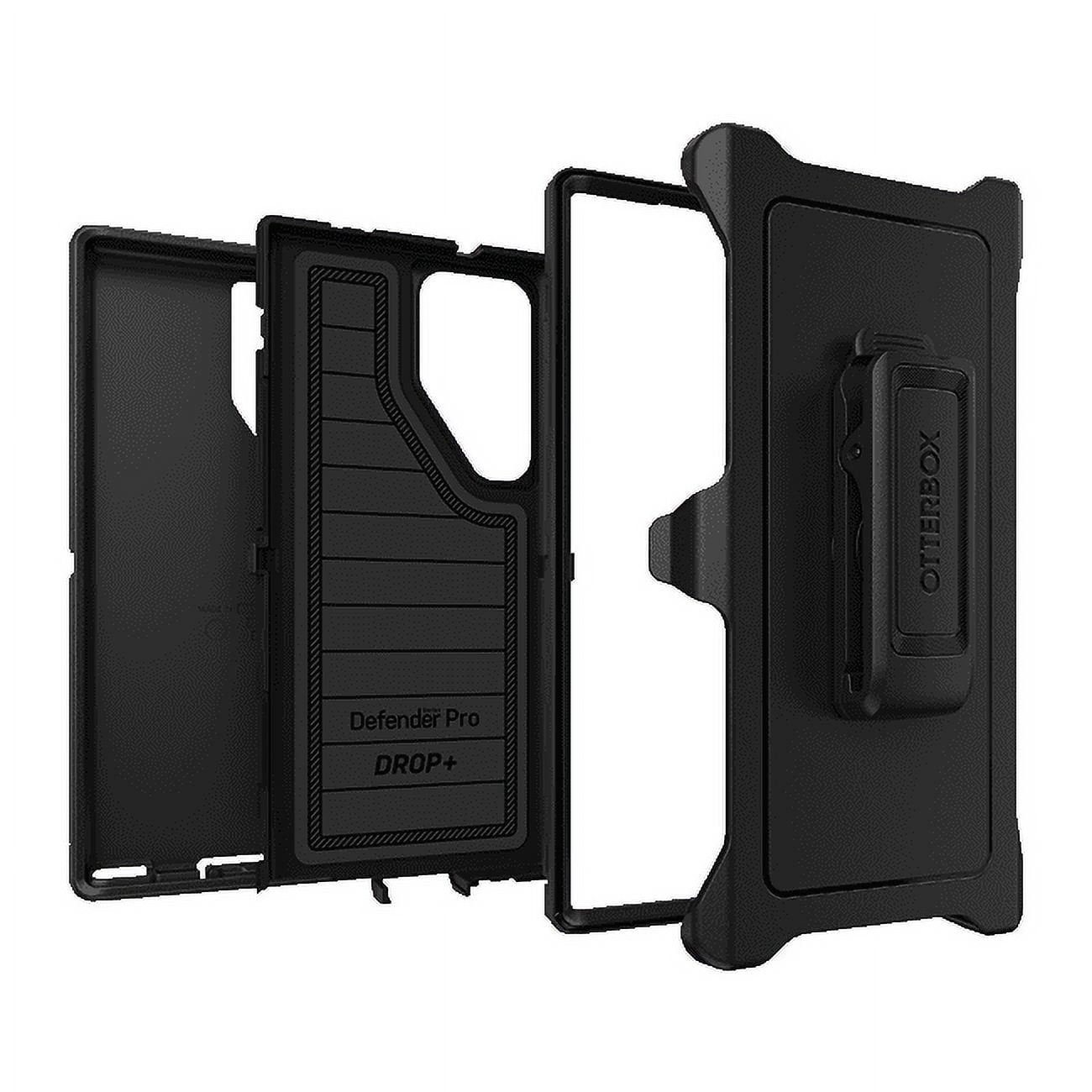 OtterBox Defender Pro Series Case and Holster for Samsung Galaxy S23 Ultra Black