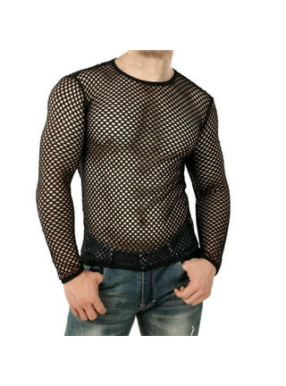 Mens Sexy transparent shirt Underwear Undershirt Gay clothing