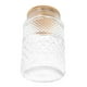 thumbnail image 3 of GOOHOCHY Tarro de almacenamiento de cocina con tapa de bambú, lata de almacenamiento de cereales transparente para cocina, 3 of 8