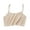 Flesh-colored, variant on Women Girls Summer Ice Silk Crop Top Spaghetti Strap Seamless Bralette Solid Color Wire Free No Padded Basic Stretch Camisole Vest