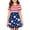 AB25 Blue, variant on Gunia Patriotic Dress For Girls Child Star Red White Blue Print Short Sleeve Crew Neck Dresses Breathable Leisure Teen Youth Girls Fourth Of July Festival Dress Red Size 8-9 Years