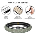 thumbnail image 6 of Fotbe Retro Hippie Groovy Mushroom Steering Wheel Cover Universal 15 in Car Accessories for Men Women,Steering Wheel Protector Comfortable Protective Case for SUV Sedan Decor, 6 of 8