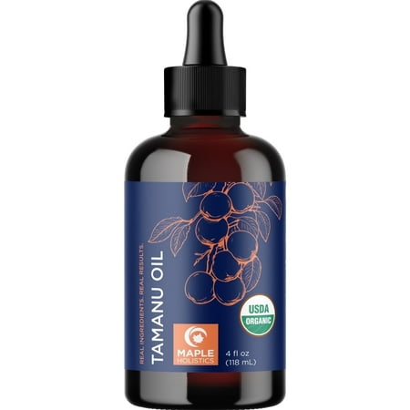 Maple Holistics 100% Pure Organic Tamanu Body Oil, 4 Fl Oz