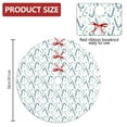 thumbnail image 2 of 36 Inch Christmas Tree Skirt – Velvet Plush Tree Mat, Soft Thickened Polyester with Red Ties, Single-Sided Printing, Available in 30in/36in/48in, Perfect for Holiday Xmas Tree Decoration, 2 of 7