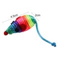 thumbnail image 2 of Cat Mice Toy Colorful Rope Knot Cat Interactive Toy Cat Chew Toy for Kittens, 2 of 3