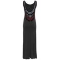 thumbnail image 2 of FashionOutfit Women's Solid Low Aztec Printed Back Sleeveless Maxi Dress, 2 of 3