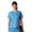 Ceil Blue, variant on Women's Bari V-Neck Antimicrobial Scrub Top with Chest Pocket and ID Loop