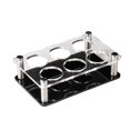 thumbnail image 1 of enjoywould Wine Cup Holder High Stability Transparent Lightweight Square Heavy Base Shot Glass Rack for Bar, 1 of 8