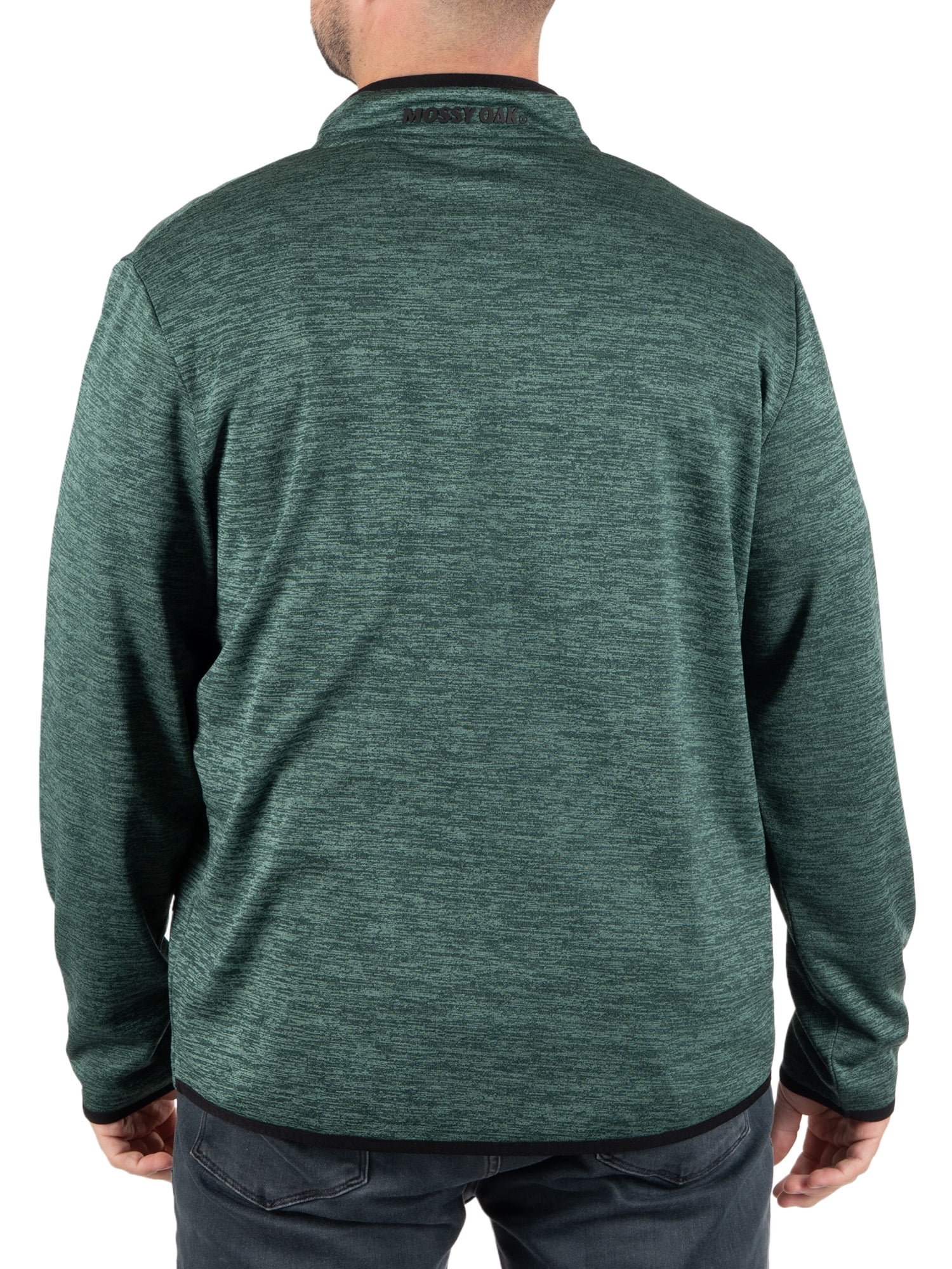 Mossy Oak Men's Fleece Quarter Zip Pullover Sweatshirt, Sizes S-2XL