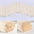 thumbnail image 2 of 100Pcs Nail Art Cuticle Pusher, 2.48-Inch Orange Bamboo Wooden Sticks, Double-Sided Multifunctional Wax Applicator Stick Care Tool for Pedicure Manicure, 2 of 5