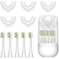 thumbnail image 1 of wonima02 10 Pcs U Shaped Toothbrush Kids Replacement Head Set, Including 5 U Shaped Brush Heads 5 Bristle Brush Heads and 1 Storage Box(Age 2-6) (Small), 1 of 1
