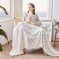 thumbnail image 3 of 180*200cm Throw Blanket for Couch, Checkered Knitted Blankets Gifts for Women Mom Girls, Cozy Cute Soft Throw Home Room Decor Aesthetic Women Mothers Birthday Gifts, 3 of 5