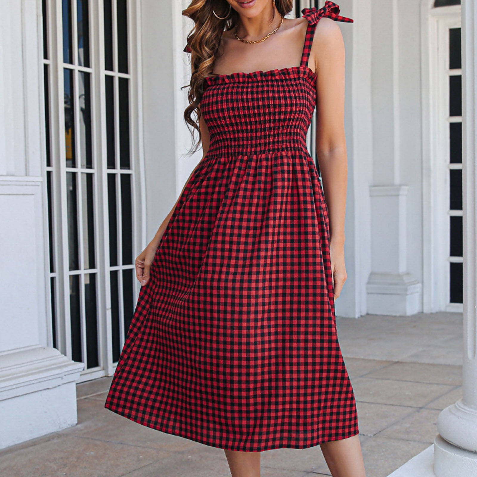 Lisbinx Semi Formal Dresses for Women Sleeveless V-Neck Solid Shift Tank  Dresse Minimalist Design Loose Fit Summer Fashion Linen Simple for  Traveling Items - Walmart.com