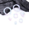 thumbnail image 5 of A Pair of Ultra Flexible Milky Way Silicone Double Flared Tunnel Plug, 5 of 5
