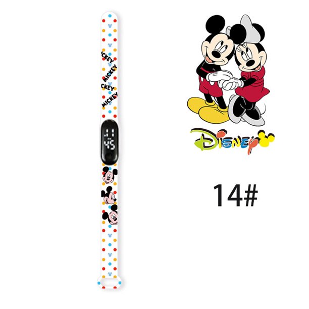 Reloj Electrónico Impreso LED De Mickey Minnie/Digital Para Niños