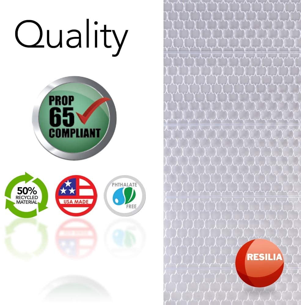 Resilia Premium Heavy Duty Floor Runner Protector For Carpet Floors Non Skid Clear Plastic Vinyl Clear Mosaic 27 Inches X 6 Feet Walmart Com Walmart Com